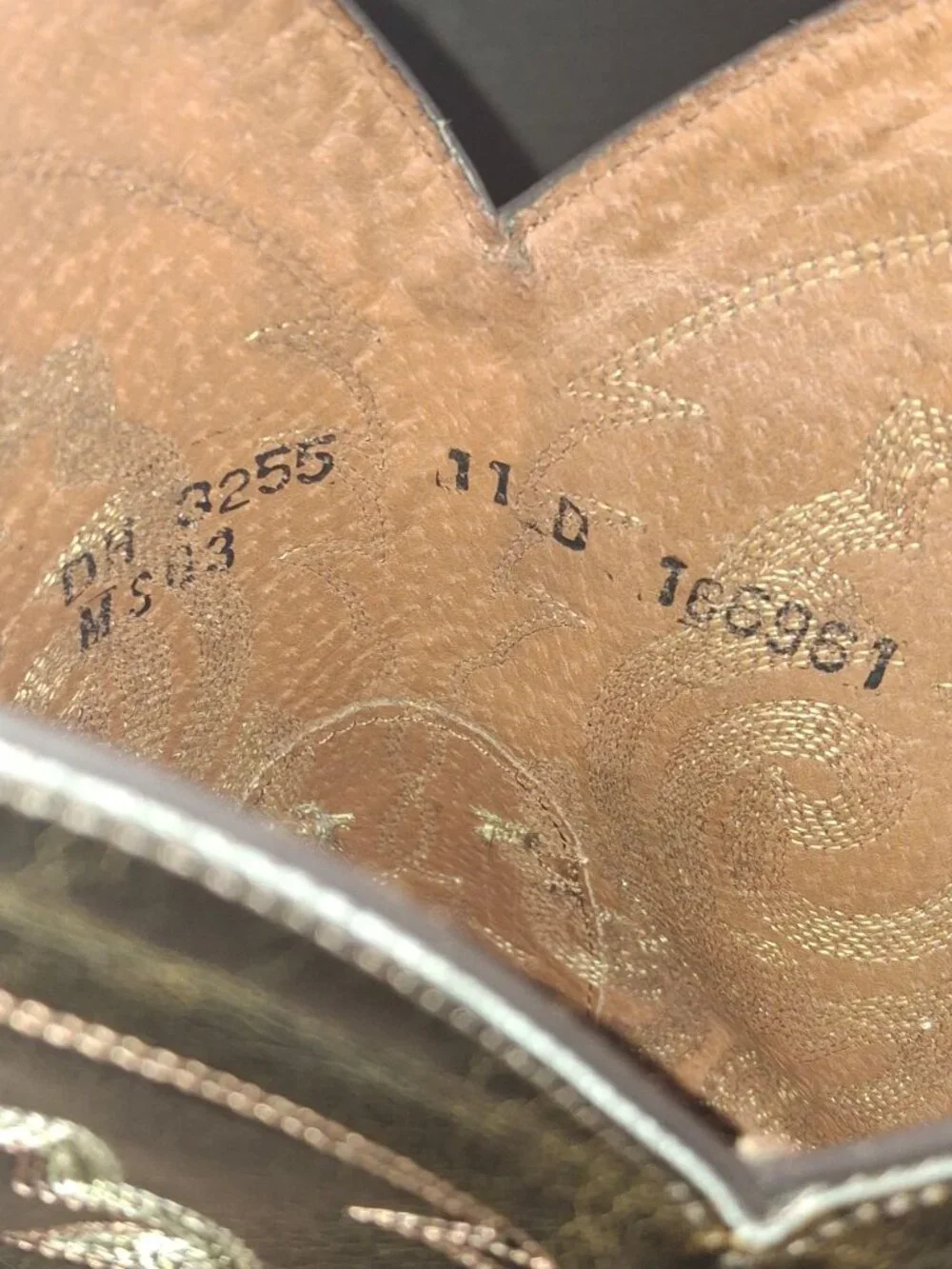Mens Doble -D Brown Leather Western Cowboy Boots 11D Made In Mexico.*SH7